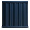 Comodino Curl in MDF Blu Petrolio