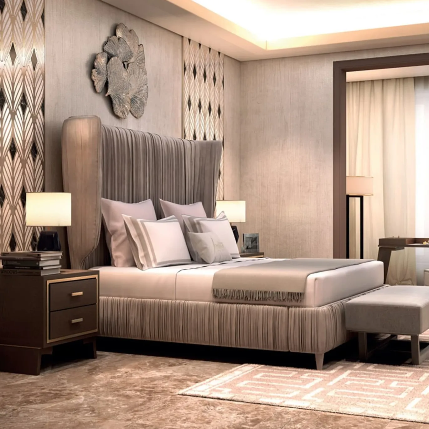 Comodino in legno Hamptons di Giannella Ventura