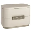 Comodino in pelle beige Amidele
