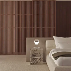 Comodino Linea in marmo Calacatta Viola by Martage Collection