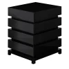 Comodino Makao 4 in Laccato Nero Lucido