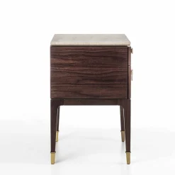 Comodino Nara marrone in legno