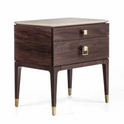 Comodino Nara marrone in legno