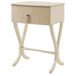 Comodino Novecento effetto marmo color crema