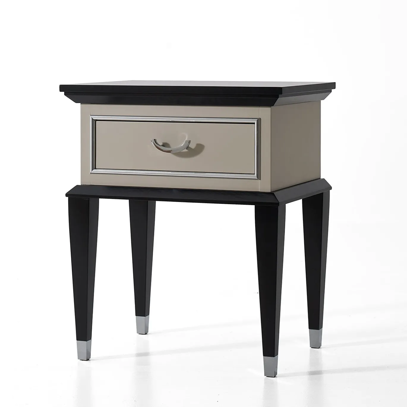 Comodino Penthouse Bianco e Nero
