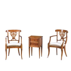 Comodino stile impero francese