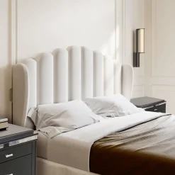 Comodino Vanity nero a 3 cassetti con dettagli cromati