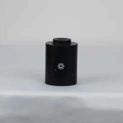 Com Portacandele cilindrico in marmo nero