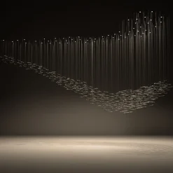 Composizione del ciondolo Onda di foglie