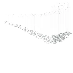 Composizione del ciondolo Onda di foglie