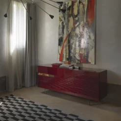 ComRì Credenza rossa con cassetti di Toyo Ito