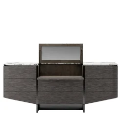 Comò Venere Grigio Scuro con Top in Marmo