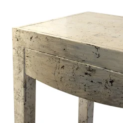 Console Art Deco Tecla in Foglia d'Argento