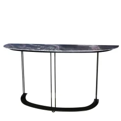 Console Aureola con piano in marmo rosso Luana