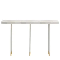 Console esagonale bianco opaco