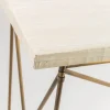 Console Filo con piano in pelle