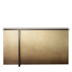 Console Folio in ottone di DRAW Studio