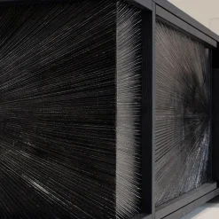 Console in Abete Nero Sun Hole