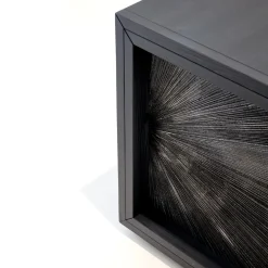 Console in Abete Nero Sun Hole