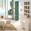 Console in Legno Bianco effetto Marmo