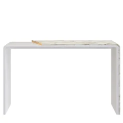Console in Legno Bianco effetto Marmo