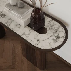 Console in legno di eucalipto Creta