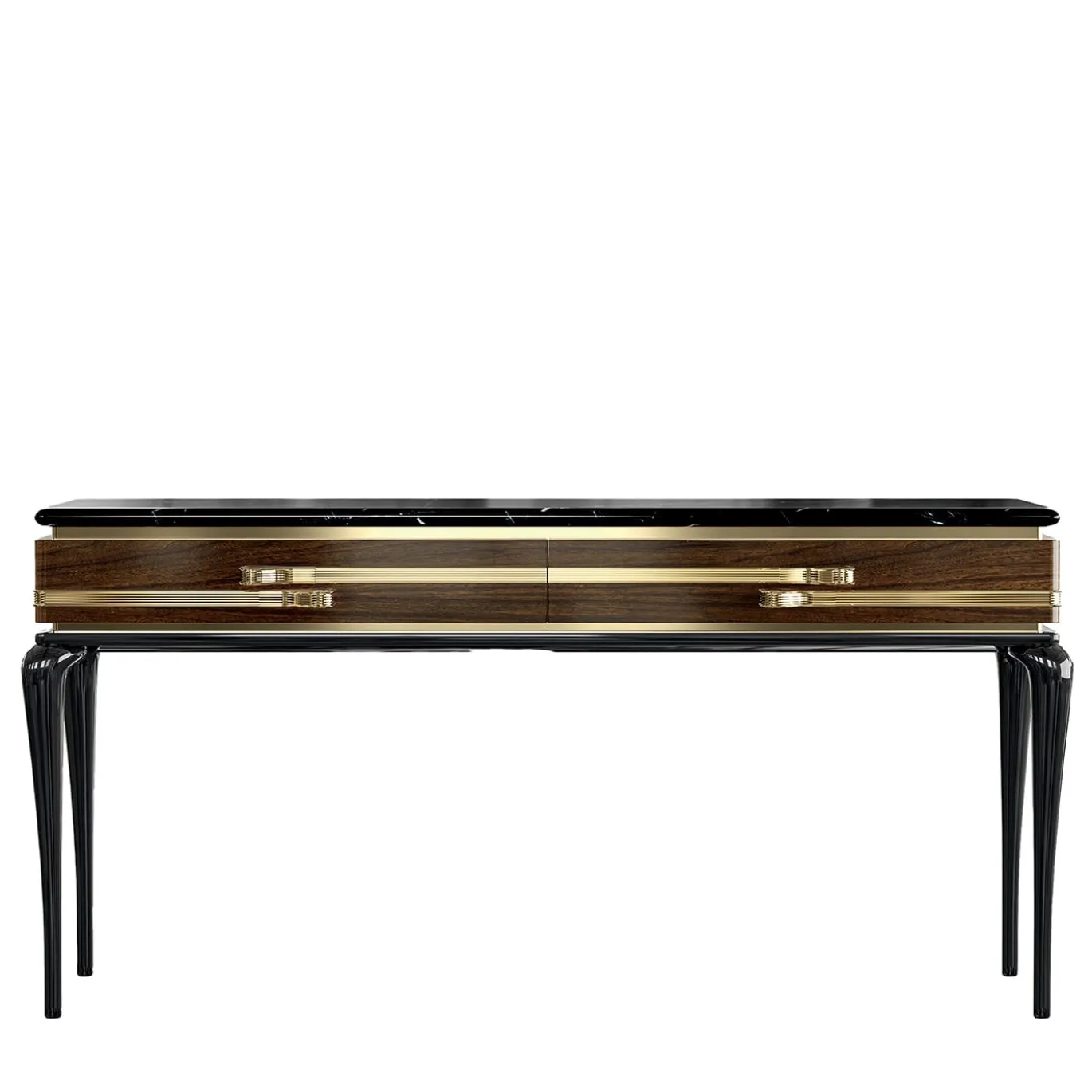 Console in legno lucido