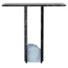 Console in marmo Marquina e Carrara bianco SSC103-4
