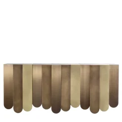 Console in ottone Xilo 150 di Design Delineo Design Studio
