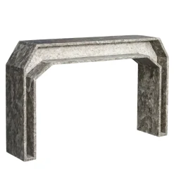 Console Limen in alabastro grigio opaco
