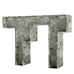 Console Limen Sequenza in alabastro grigio