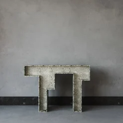 Console Limen Sequenza in alabastro grigio