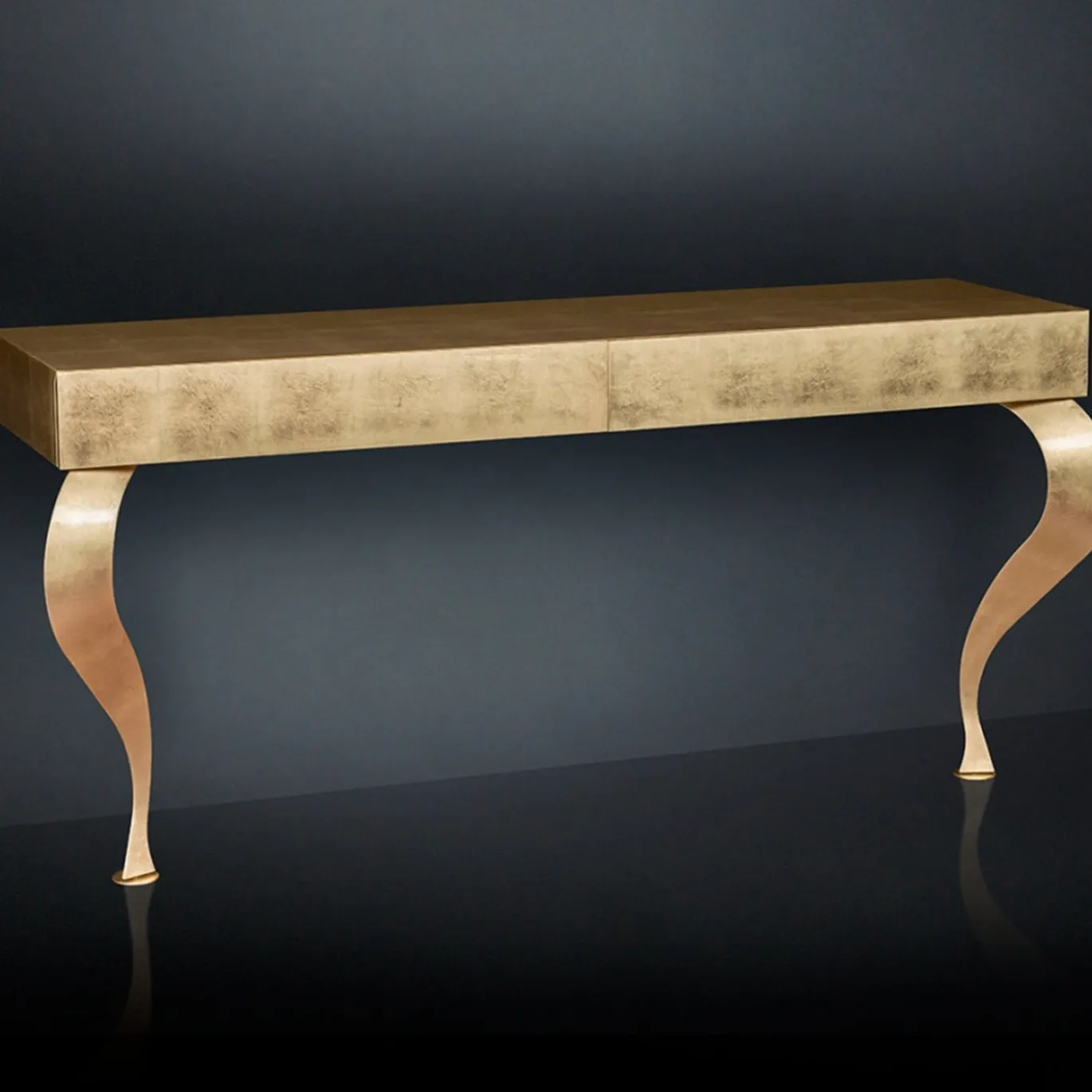 Console Luigi in foglia d'oro
