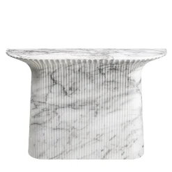 Console Odette in Marmo Arabescato Vagli Bianco