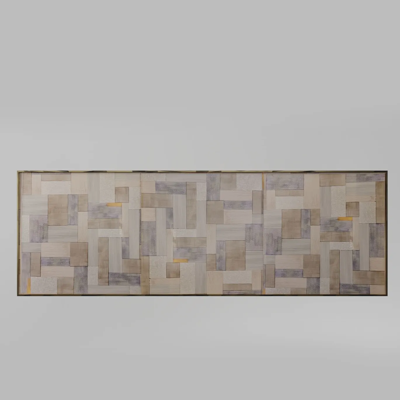 Console Sofia Wallpaper Nebbia in ceramica con finitura oro