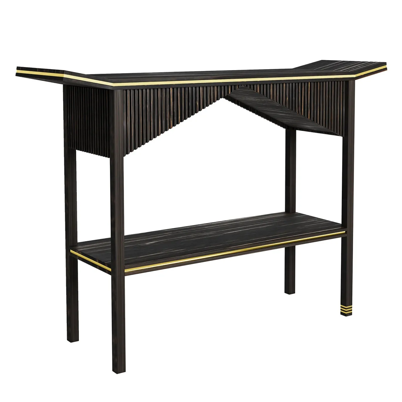 Console Tori in Legno di Ebano