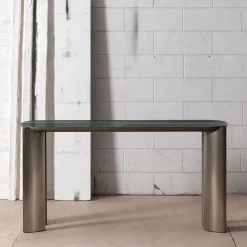 Consolle Baguette in Resina Verde Smeraldo