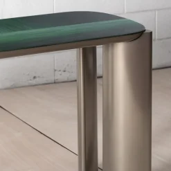 Consolle Baguette in Resina Verde Smeraldo