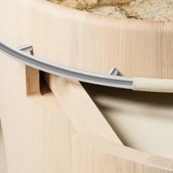 Consolle da bar con base in legno e piano in marmo Maris di Kelly Wearstler