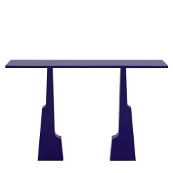 Consolle Emily in legno laccato blu