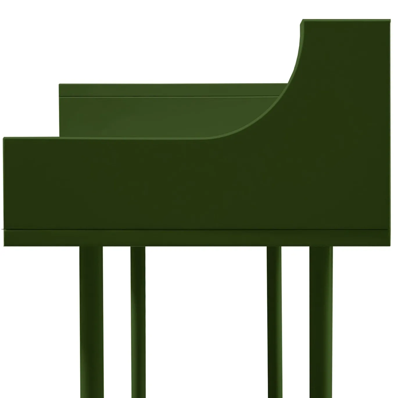 Consolle giradischi verde VYC in MDF di Max Dalle Sasse