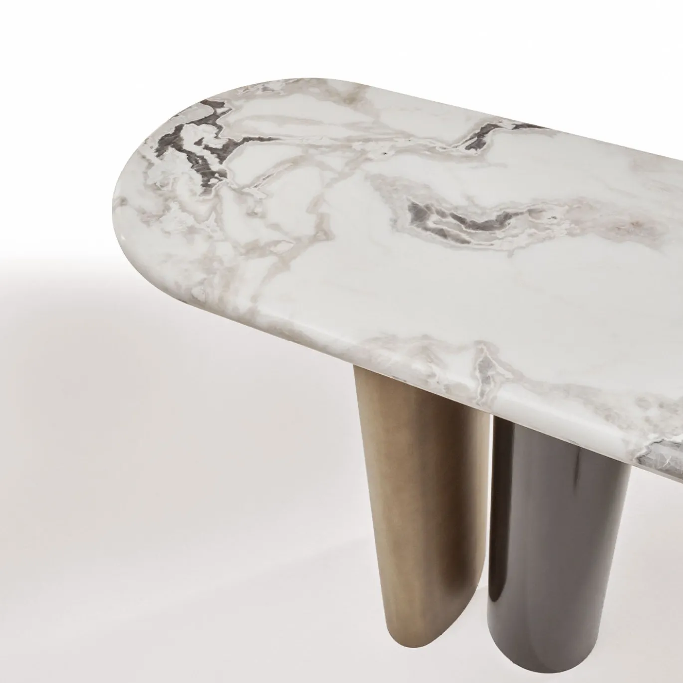 Consolle Grande Cloud ED/50 661 in Marmo Bianco Dover