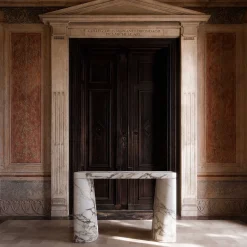 Consolle in marmo Arabescato Vagli Selene