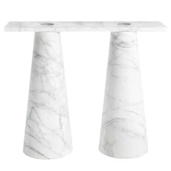 Consolle Inside Out White Arabescato di Karen Chekerdjian