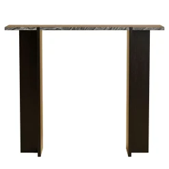 Consolle Maha in Marmo Kenya Nero e Rovere