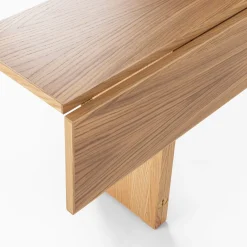 Consolle pieghevole in legno di quercia di Enrico Tonucci