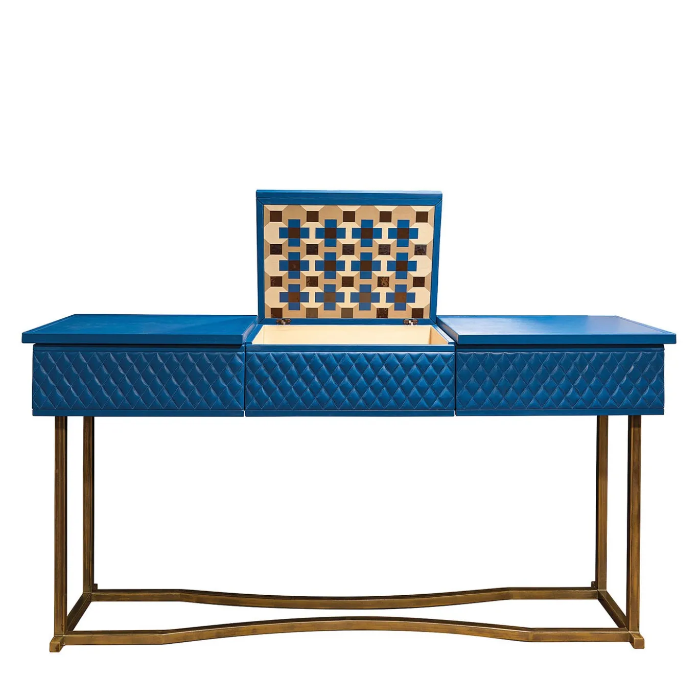 Consolle Sophia in Pelle Blu