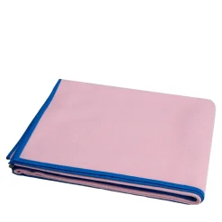 Coperta Biella in pelle blu e rosa