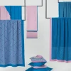 Coperta Biella rosa e blu