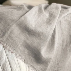 Coperta Canvas in lino beige